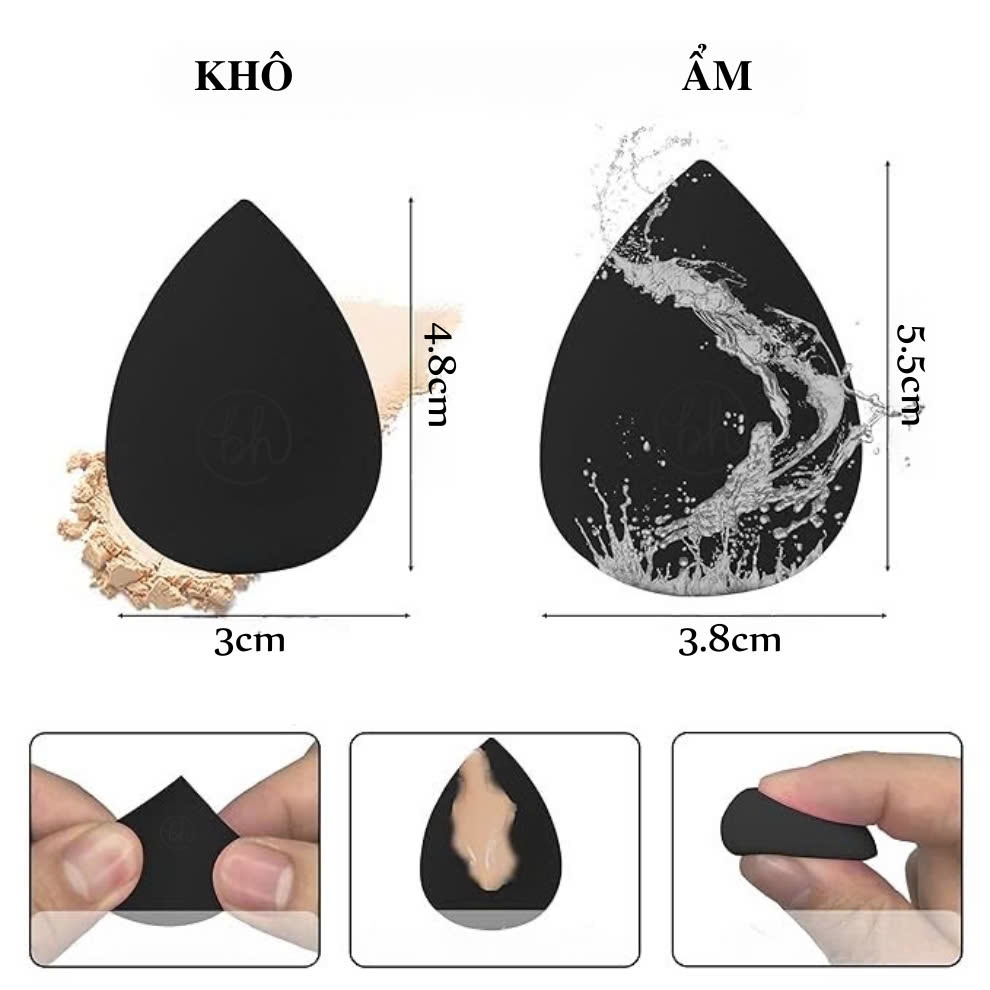 Mút Trang Điểm BH Cosmetics Miracle Complexion Size M BHM004